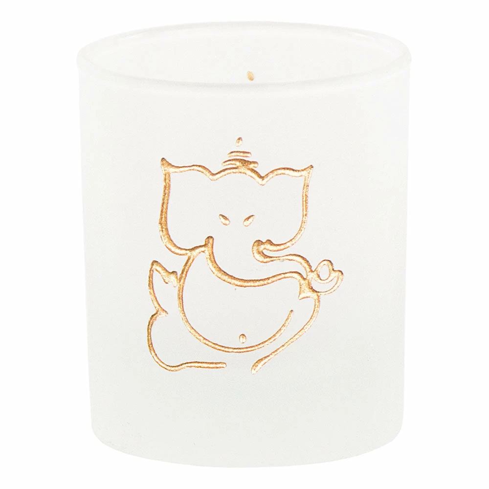 Best Pirce 💯 Kheops International Ganesha Etched Glass Votive Candle Holder Candles & Accessories ⭐ 3 Kheops International Ganesha Etched Glass Votive Candle Holder Candles & Accessories