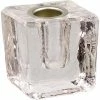 Kheops International Candles & Accessories Clear Glass Mini Candle Holder Cube