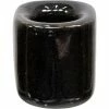 Kheops International Black Ceramic Mini Candle Holder
