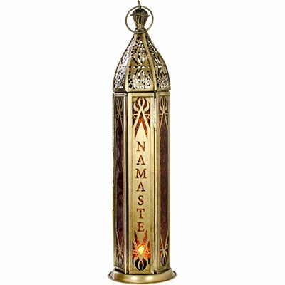 Buy π Kheops International Namaste Glass & Metal Lantern ~ Gold ~ Candle Holder Candles & Accessories π 3 Kheops International Namaste Glass & Metal Lantern ~ Gold ~ Candle Holder Candles & Accessories