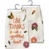 Primitives By Kathy Give Thanks With A Grateful Heart Dish Towel Sale!