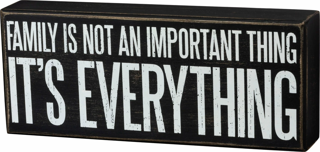Best deal 😍 Primitives By Kathy Family Is Not An Important Thing - It's Everything Box Sign Box Signs 🔥 3 Primitives By Kathy Family Is Not An Important Thing - It's Everything Box Sign Box Signs