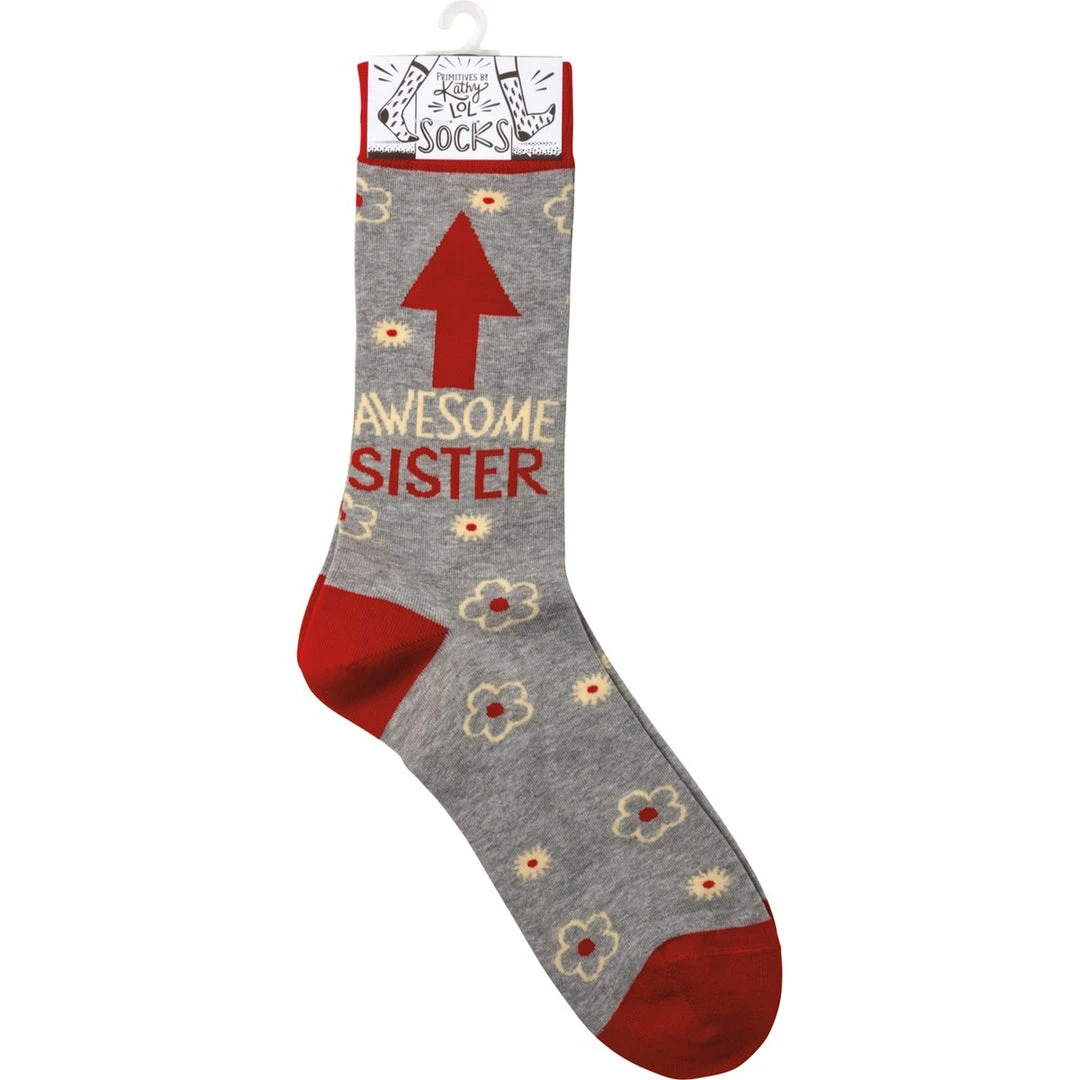 Cheapest ❤️ Primitives By Kathy Awesome Sister 🧦 Socks 🧨 5 Primitives By Kathy Awesome Sister Socks