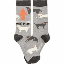 Primitives By Kathy Awesome Dog Mom Socks