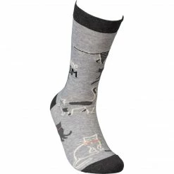 Primitives By Kathy Awesome Cat Mom Socks