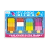 Ooly Icy Pops Fruit-Scented Popsicle Erasers Set