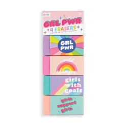 Ooly GRL PWR Girl Power Pencil Erasers Set Kids Crafts & Activities