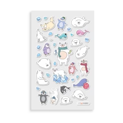 Hot Sale 🎉 Ooly Itsy Bitsy Stickers - Arctic Antics Kids Crafts & Activities ✔️ 7 Ooly Itsy Bitsy Stickers - Arctic Antics Kids Crafts & Activities