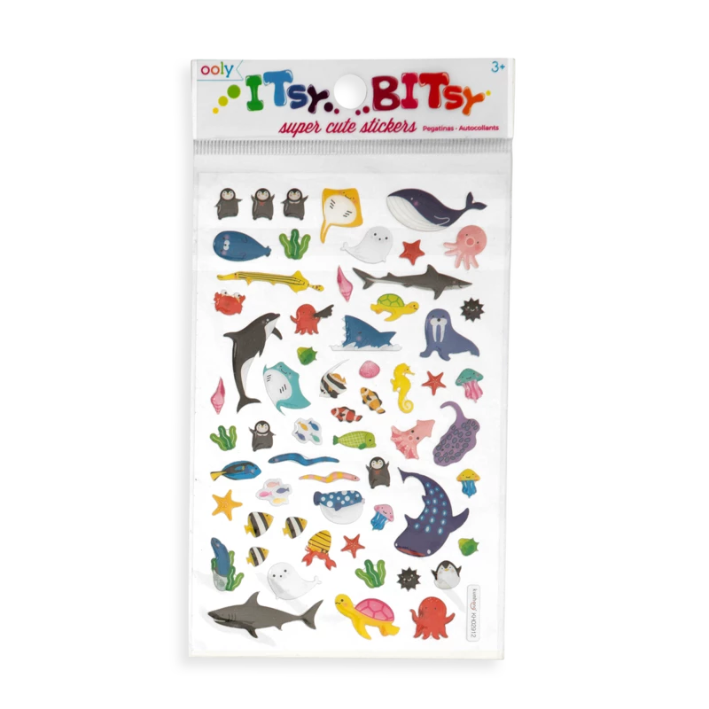 Flash Sale 🔥 Ooly Itsy Bitsy Stickers - Marine Friends 🎁 3 Ooly Itsy Bitsy Stickers - Marine Friends