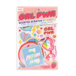 Ooly GRL PWR Girl Power Strawberry Scented Scratch 'n Sniff Stickers Kids Crafts & Activities