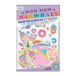 Ooly Nom Nom Narwhals Donut Scented Scratch 'n Sniff Stickers Smiles & Surprises