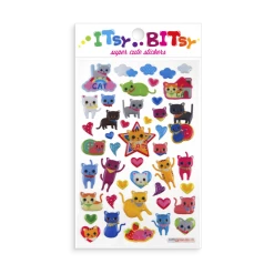 Ooly Kids Crafts & Activities Itsy Bitsy Stickers - Kitties (Cats & Kittens)