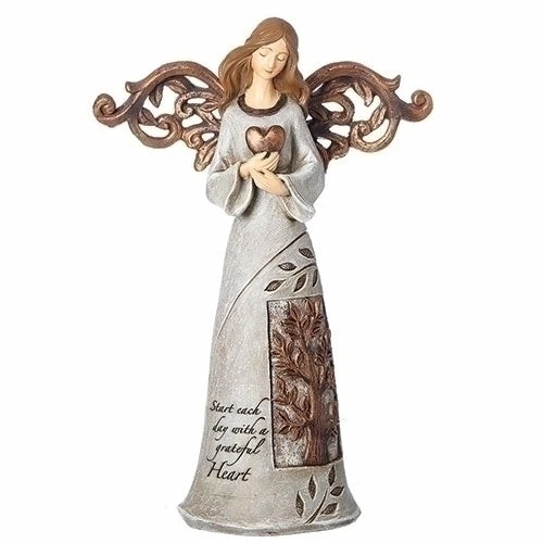 Top 10 ๐งจ Roman, Inc. Start Each Day With A Grateful Heart ~ Heart Angel Angel Gifts ๐ 3 Roman, Inc. Start Each Day With A Grateful Heart ~ Heart Angel Angel Gifts