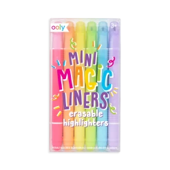 Ooly Mini Magic Liners Erasable Highlighters Set