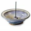 Shoyeido Moon Glow Ceramic Round Incense Holder Incense & Accessories