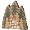 Wholesale ❤️ Primitives By Kathy Live - Love - Camp! Wooden Block Chunky Sitter 😉 2 Primitives By Kathy Live - Love - Camp! Wooden Block Chunky Sitter