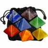 Kheops International Gemstone Carved Pyramid Chakras (Set Of 7)