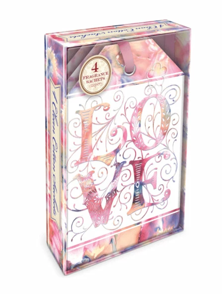 Cheap ✔️ Punch Studio Bath & Body Love Watercolor Boxed Scented Sachets 🎉 3 Punch Studio Bath & Body Love Watercolor Boxed Scented Sachets