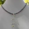 New ✔️ Dawn Welburn - Consignment Lavender Freshwater Pearl Necklace With Freeform Silver Pendant Local Artisan Handmade Gifts ❤️ 2 Dawn Welburn - Consignment Lavender Freshwater Pearl Necklace With Freeform Silver Pendant Local Artisan Handmade Gifts