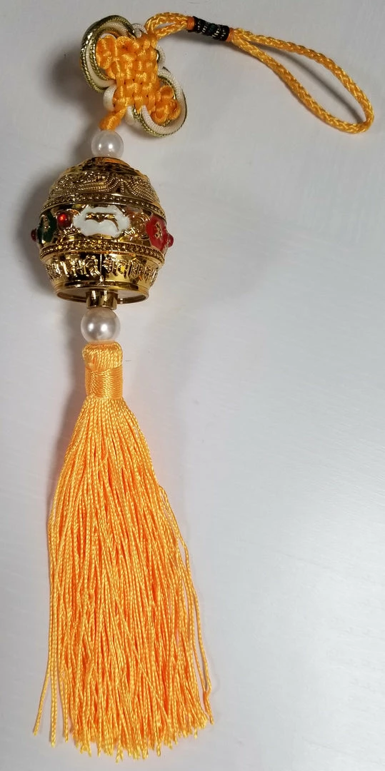 Cheap 🛒 Creative Hand Nepal Wall/Car Hanging Golden Prayer Wheel Handcrafted In Nepal Meditation & Prayer Gifts 🤩 3 Creative Hand Nepal Wall/Car Hanging Golden Prayer Wheel Handcrafted In Nepal Meditation & Prayer Gifts