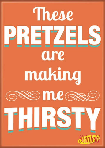 Hot Sale 🎁 Ata Boy Seinfeld "Pretzels" Quote Magnet 🔥 3 Ata Boy Seinfeld "Pretzels" Quote Magnet