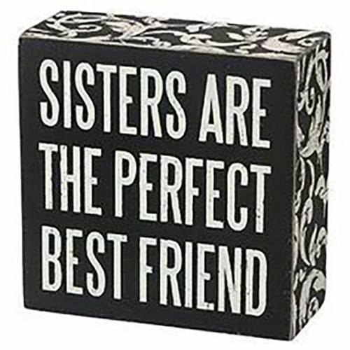 Outlet ๐ Primitives By Kathy Sisters Are The Perfect Best Friend Box Sign Box Signs ๐ 3 Primitives By Kathy Sisters Are The Perfect Best Friend Box Sign Box Signs