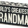 Primitives By Kathy World's Greatest Grandma Box Sign Box Signs
