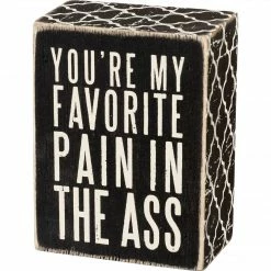 Primitives By Kathy Box Signs You're My Favorite Pain In The Ass Box Sign