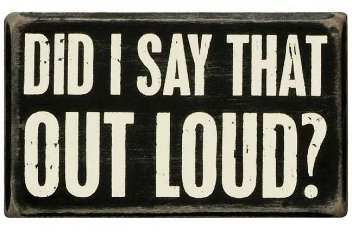 Deals 😉 Primitives By Kathy Did I Say That Out Loud? Box Sign 🤩 3 Primitives By Kathy Did I Say That Out Loud? Box Sign