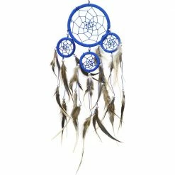 Kheops International Brown Feathers Blue Dreamcatcher Dreamcatcher Gifts
