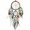 Kheops International Rainbow Leather Dreamcatcher Dreamcatcher Gifts