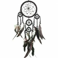 Kheops International Black Beaded Dreamcatcher Dreamcatcher Gifts