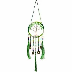 Kheops International Lucky Green Tree Of Life Dreamcatcher