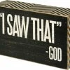 Brand new ⌛ Primitives By Kathy 'I Saw That' - God Box Sign 👏 2 Primitives By Kathy 'I Saw That' - God Box Sign