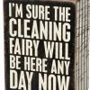Primitives By Kathy Cleaning Fairy Box Sign