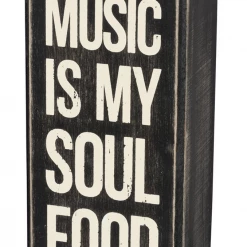 Primitives By Kathy Box Signs Music Is My Soul Food Box Sign