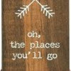 Primitives By Kathy Oh, The Places You'll Go - Stitched Block Magnet Sale!