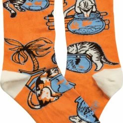 Primitives By Kathy Socks! Socks! Socks! Fishin' Cat Socks