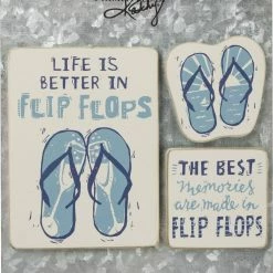 Primitives By Kathy Life Is Better In Flip Flops - Magnet Set