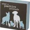 Primitives By Kathy Sale! Adopt A Positive Attitude ~ Box Sign