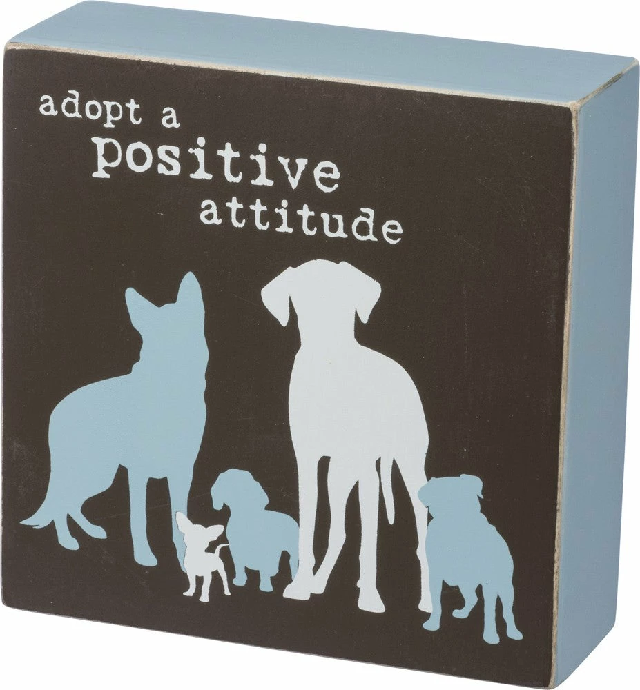 Top 10 🔥 Primitives By Kathy Sale! Adopt A Positive Attitude ~ Box Sign 🌟 3 Primitives By Kathy Sale! Adopt A Positive Attitude ~ Box Sign