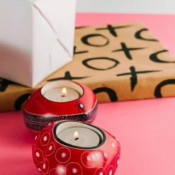 Ten Thousand Villages Global Fair Trade Gifts Kisii Stone Carved Heart Candleholder Handcrafted In Kenya