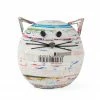Ten Thousand Villages Global Fair Trade Gifts Recycled Coiled Paper Cat Box Handcrafted In Vietnam
