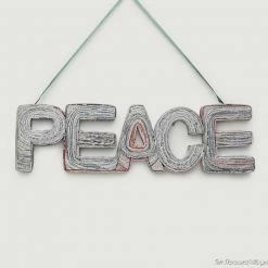Ten Thousand Villages Global Fair Trade Gifts Inspiring News "PEACE" Wall Art Handcrafted In Vietnam