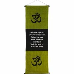 Kheops International Path Of Your Heart Cotton Inspirational Banner New Arrivals!