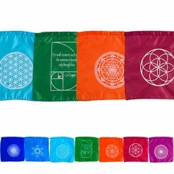 Kheops International Tibetan Prayer Flags ~ Symbols Meditation & Prayer Gifts
