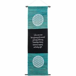 Kheops International Flower Of Life Seagrass Inspirational Banner New Arrivals!