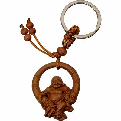 Cheapest ๐ฅฐ Kheops International Happy Hotei Buddha Wood Keychain Sale! ๐ 3 Kheops International Happy Hotei Buddha Wood Keychain Sale!