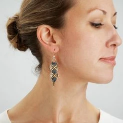 Ten Thousand Villages Global Fair Trade Gifts Enchanted Pathway Earrings Handcrafted In Nepal