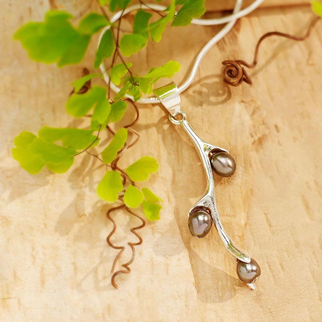 Best deal ๐ Ten Thousand Villages Global Fair Trade Gifts Willow Bud Pearl Sterling Silver Necklace Handcrafted In Nepal โ๏ธ 5 Ten Thousand Villages Global Fair Trade Gifts Willow Bud Pearl Sterling Silver Necklace Handcrafted In Nepal